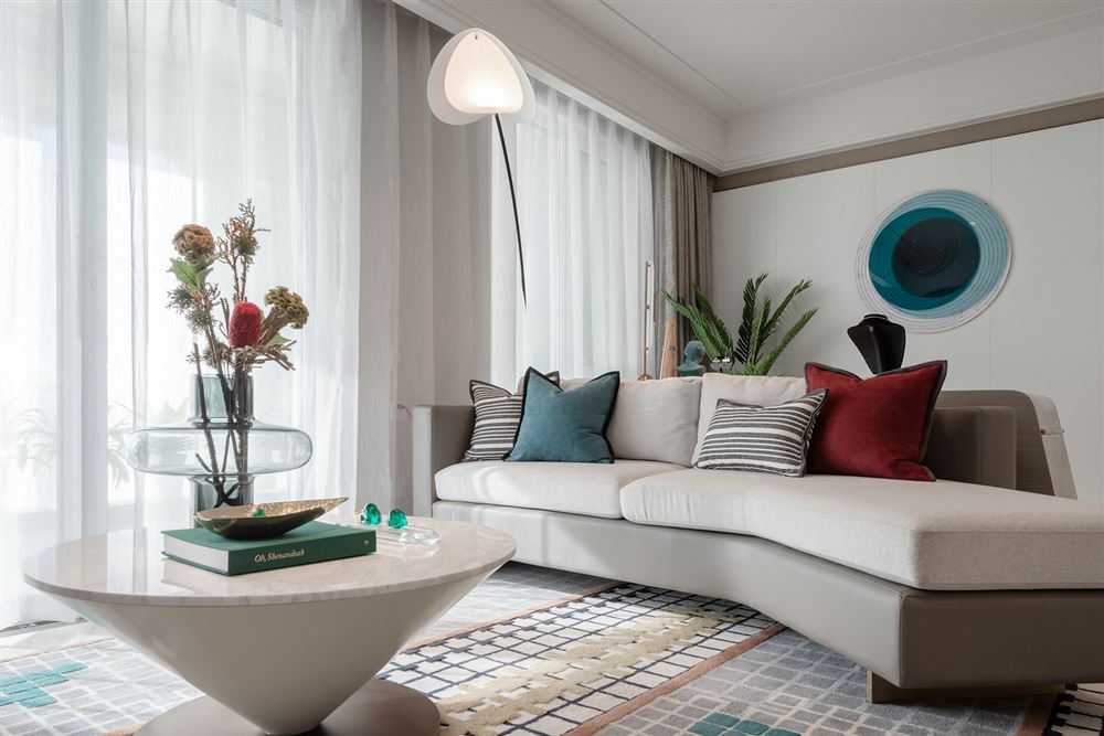 佛山市越秀星匯瀚府新中式風格四居室裝修案例