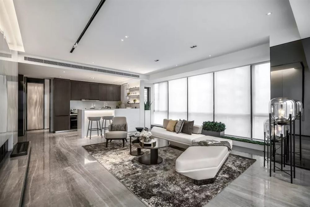 湛江市方圓云山詩(shī)意輕奢風(fēng)格四居室裝修案例