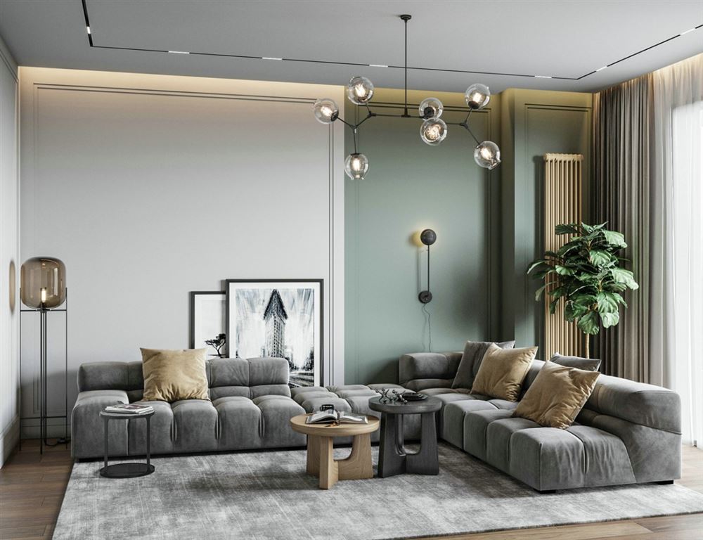 江門市明翠新村北歐風格三居室裝修案例