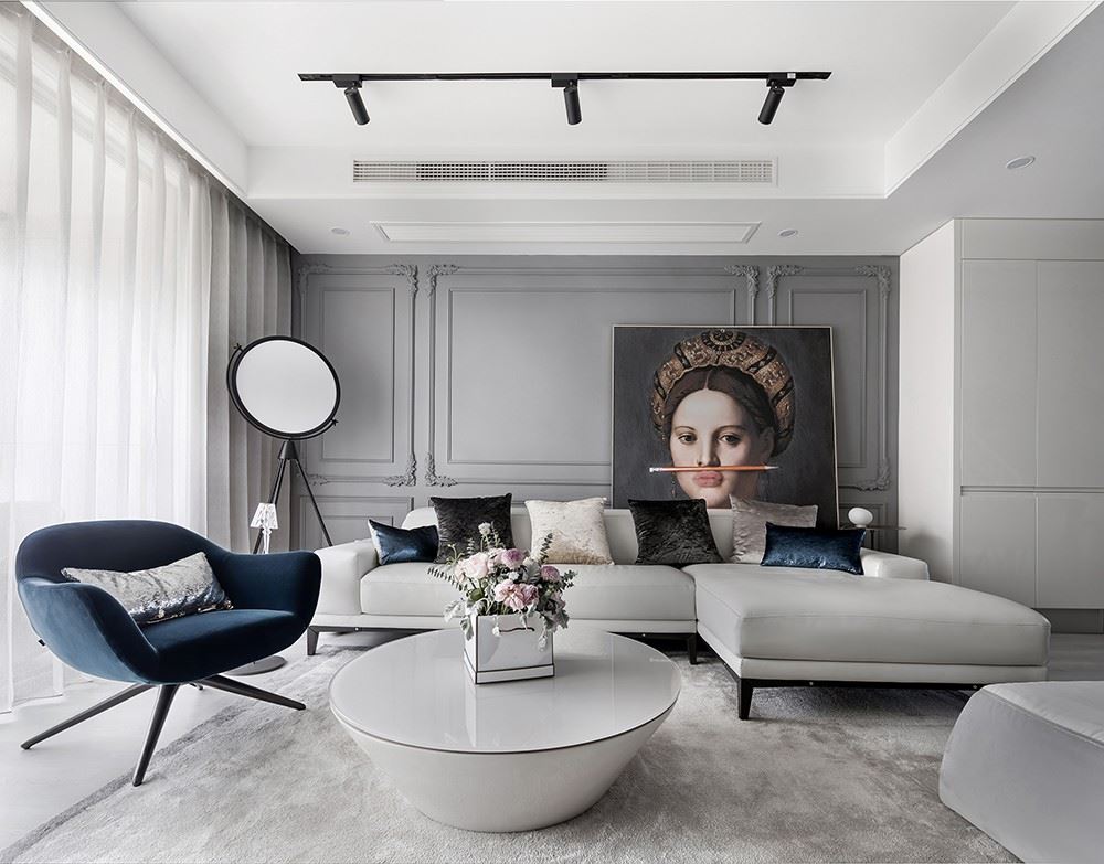 廣州市金融街融穗華府輕奢風格三居室裝修案例