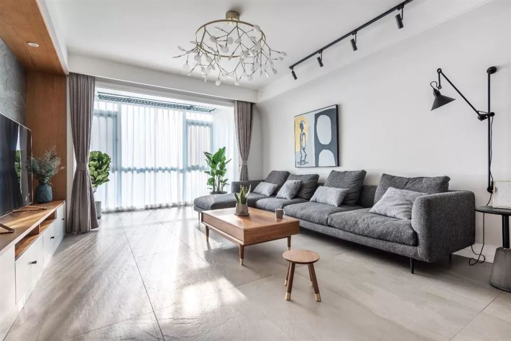 自貢市川南五金商貿城一期現代簡約風格四居室裝修案例