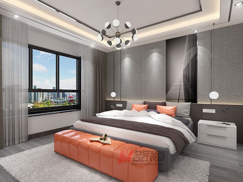 自貢市貢井區檢察院家屬院現代簡約風格平層裝修案例