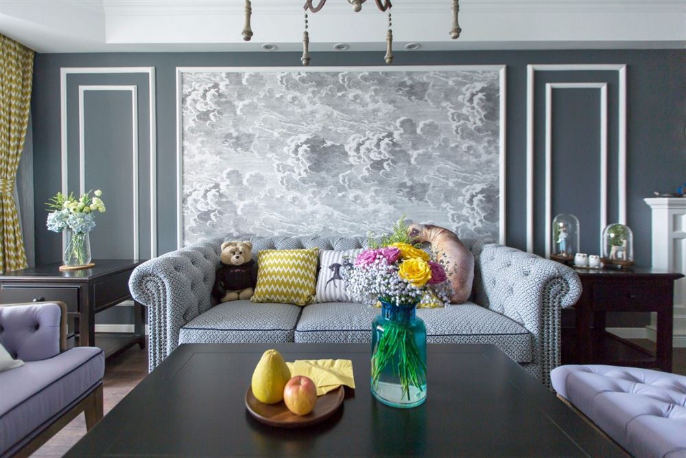 湛江市九里楊嘉園美式風(fēng)格三居室裝修案例