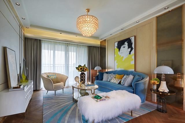 廣州市南沙奧園歐式風(fēng)格三居室裝修案例