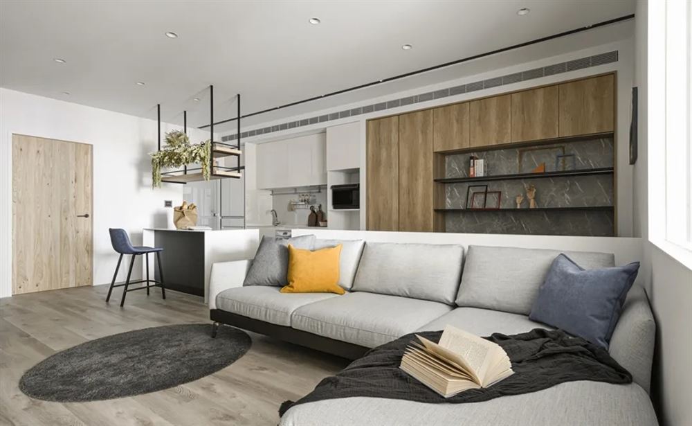 湛江市城市假日花園北歐風(fēng)格三居室裝修案例