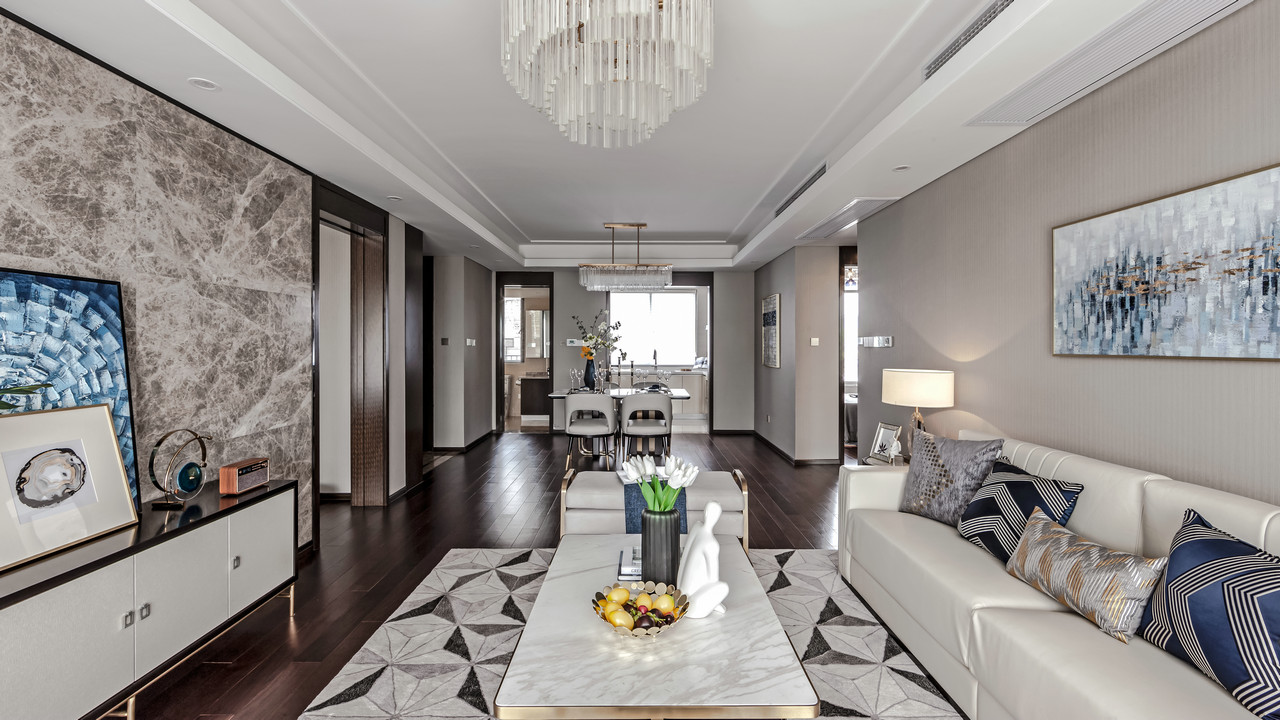 輕奢風格家裝設(shè)計室內(nèi)裝修效果圖-客餐廳 輕奢風格家裝設(shè)計室內(nèi)裝修效果圖-客餐廳