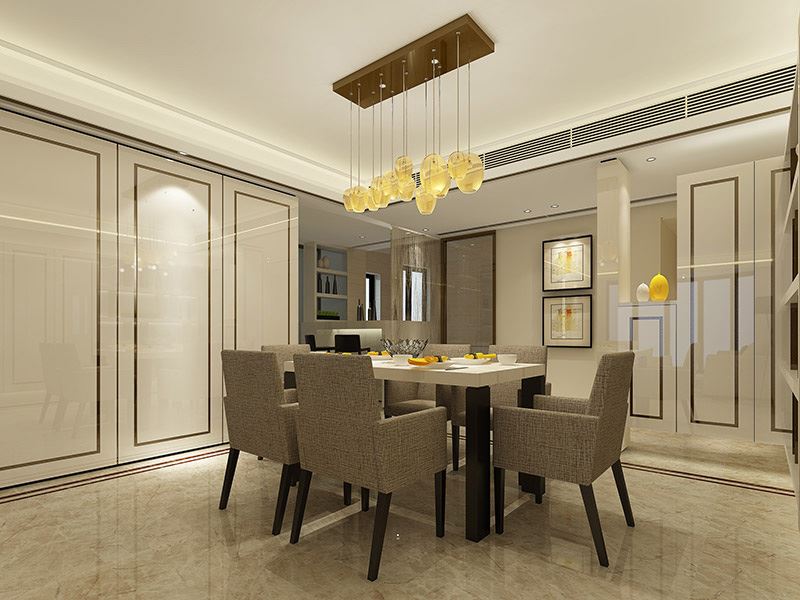 常州市御城商住樓現代簡約風格三居室裝修案例