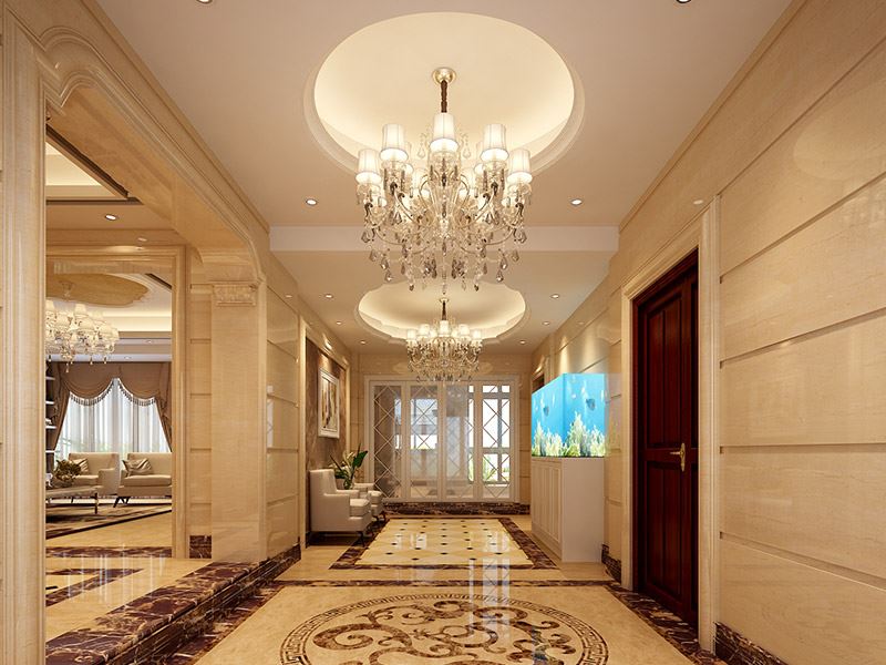 佛山市龍光&middot;玖悅灣輕奢風格四居室裝修案例