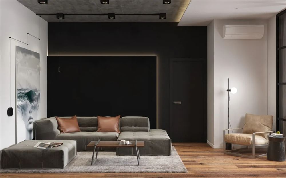 廣州市東方夏灣拿輕奢風格四居室裝修案例