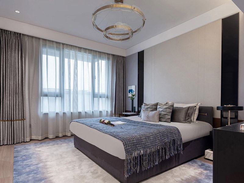 河源市恒大名都現代簡約風格三居室裝修案例