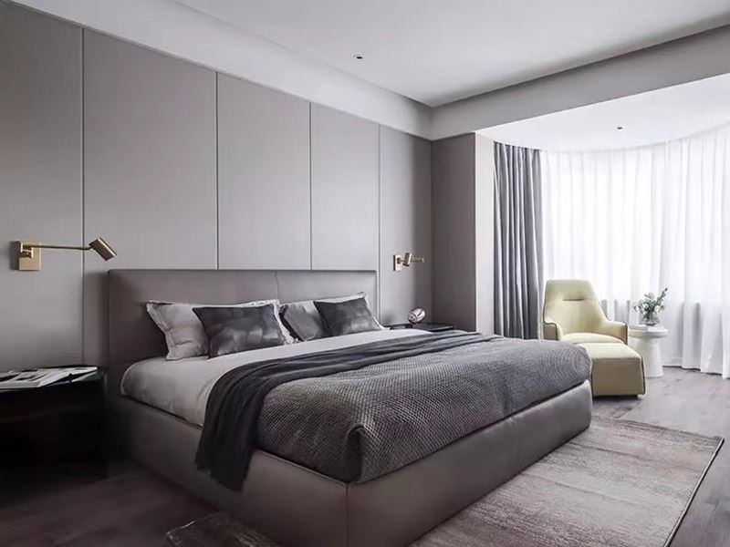 湖州市靈峰山莊現(xiàn)代簡(jiǎn)約風(fēng)格三居室裝修案例