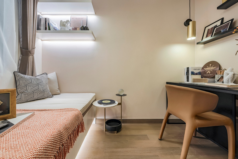 現(xiàn)代簡(jiǎn)約風(fēng)格室內(nèi)家裝案例效果圖-次臥