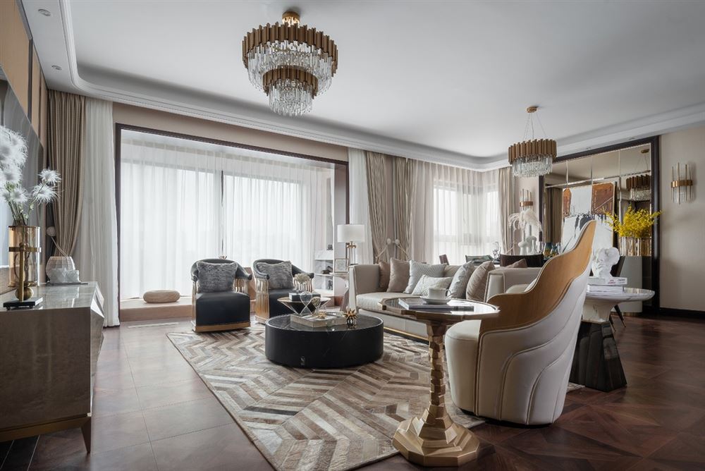 江門(mén)市興南小區(qū)現(xiàn)代簡(jiǎn)約風(fēng)格四居室裝修案例