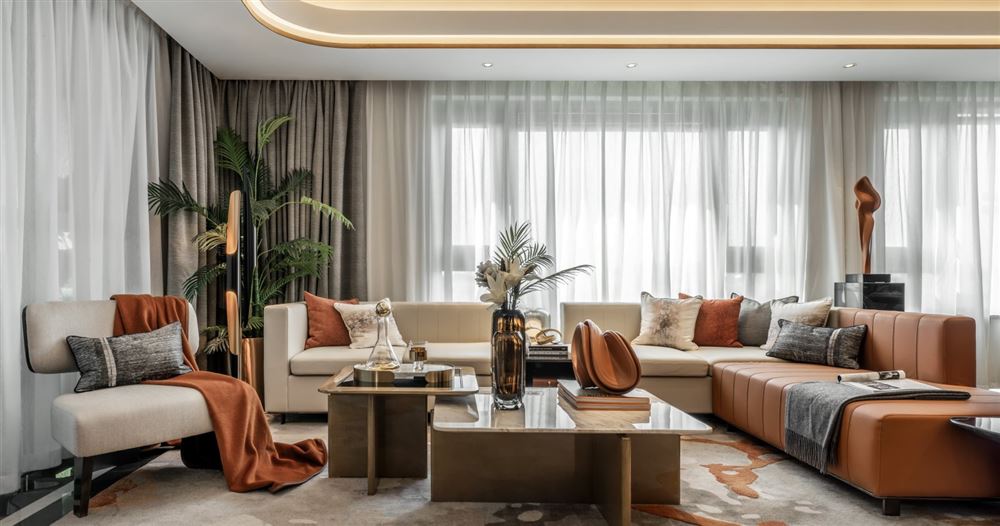 曲靖市公安小區(會澤縣)輕奢風格四居室裝修案例