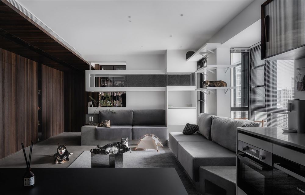 佛山市保利維塔現代簡約風格四居室裝修案例