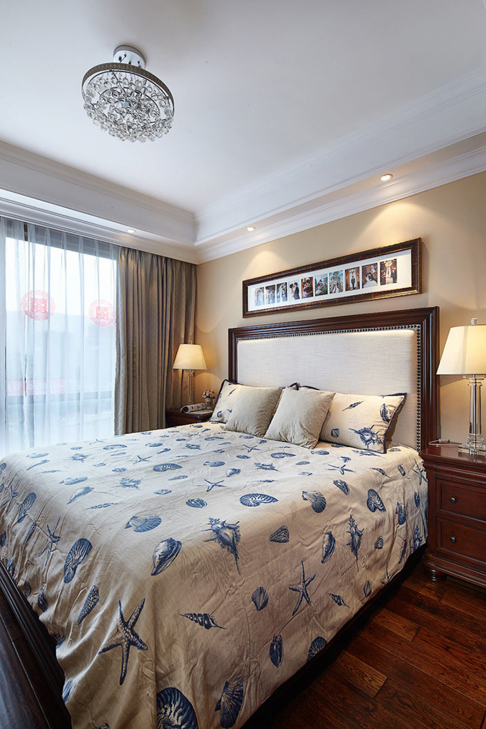 田園風格室內裝修效果圖-新會駿景灣豪庭三居130平米-臥室 田園風格室內裝修效果圖-新會駿景灣豪庭三居130平米-臥室