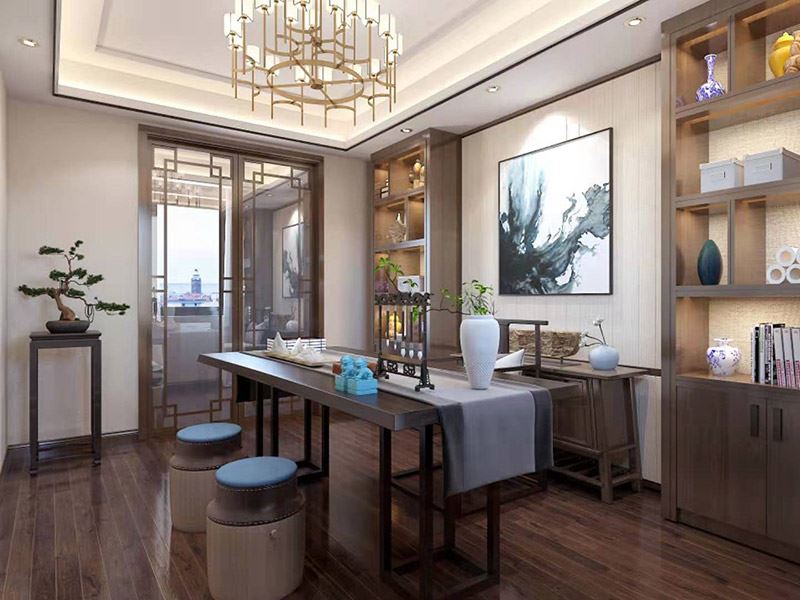 昭通市玉泉商業廣場新中式風格別墅裝修案例