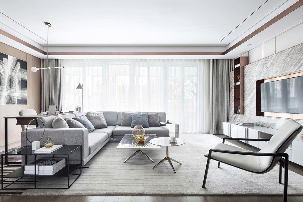 南寧市龍光普羅旺斯輕奢風格三居室裝修案例