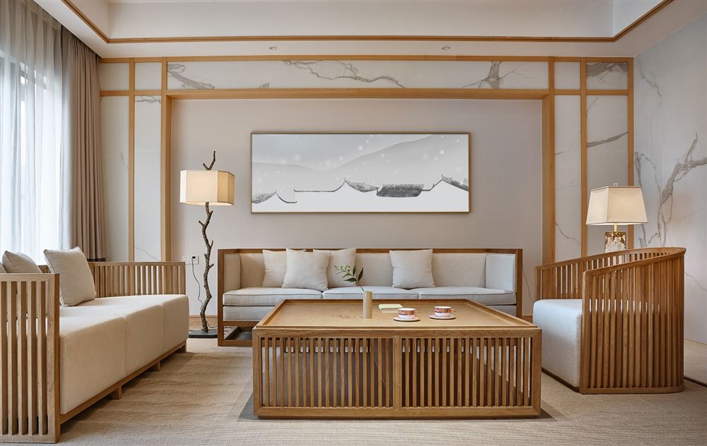 佛山市招商樾園新中式風格別墅裝修案例