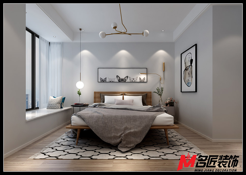 景都佳苑二居105平米北歐風格裝修案例-臥室 景都佳苑二居105平米北歐風格裝修案例-臥室