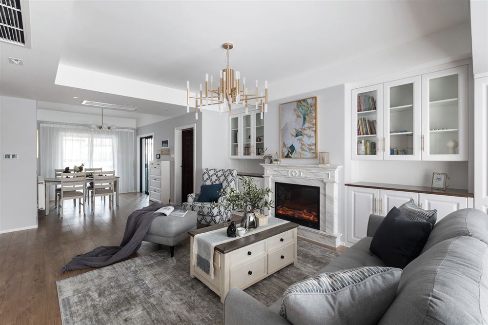 江門市寶翠園歐式風格三居室裝修案例