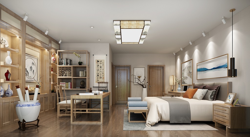 淮安市炎黃嘉園新中式風格別墅裝修案例