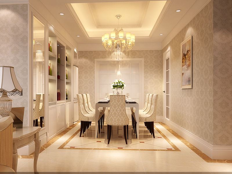 河源市霸王花&middot;麗江花園歐式風(fēng)格三居室裝修案例