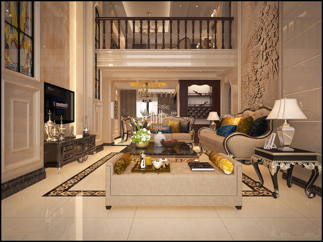 佛山市招商曦岸歐式風格別墅裝修案例