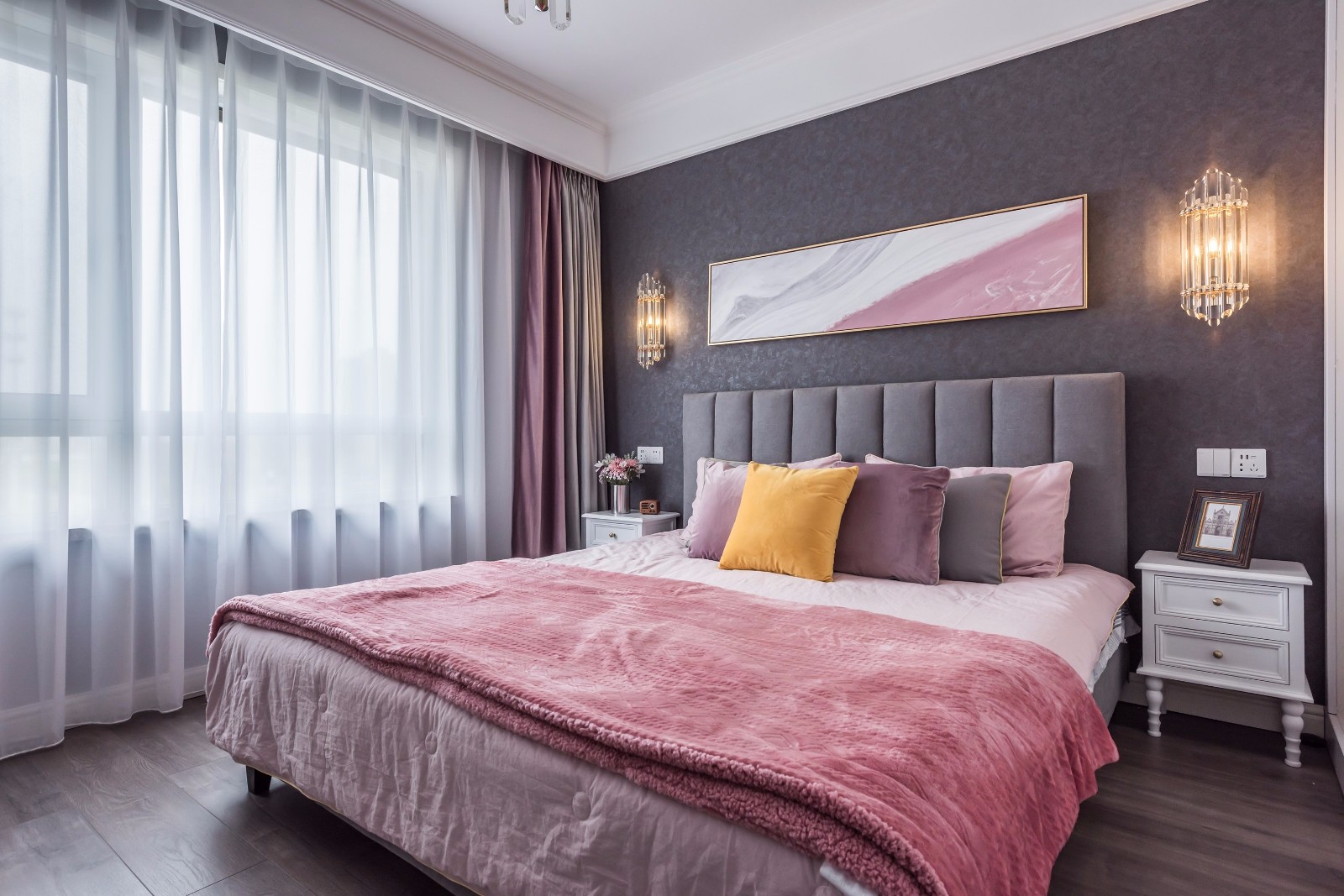 裝修案例歐式輕奢風格室內裝修效果圖-臥室 裝修案例歐式輕奢風格室內裝修效果圖-臥室