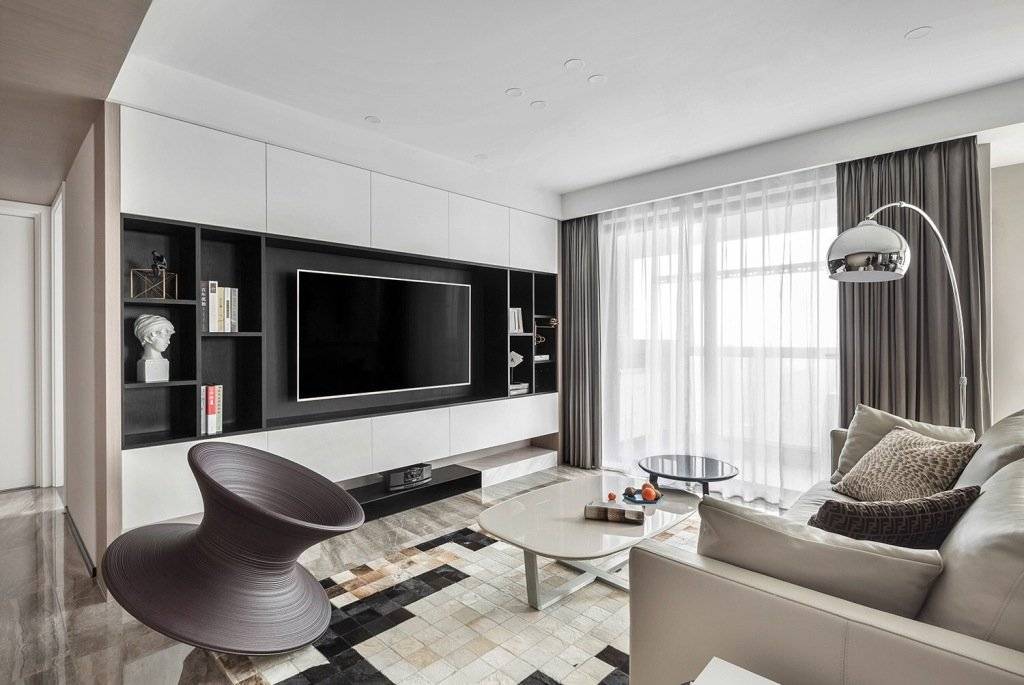 韶關市大福名城現代簡約風格三居室裝修案例