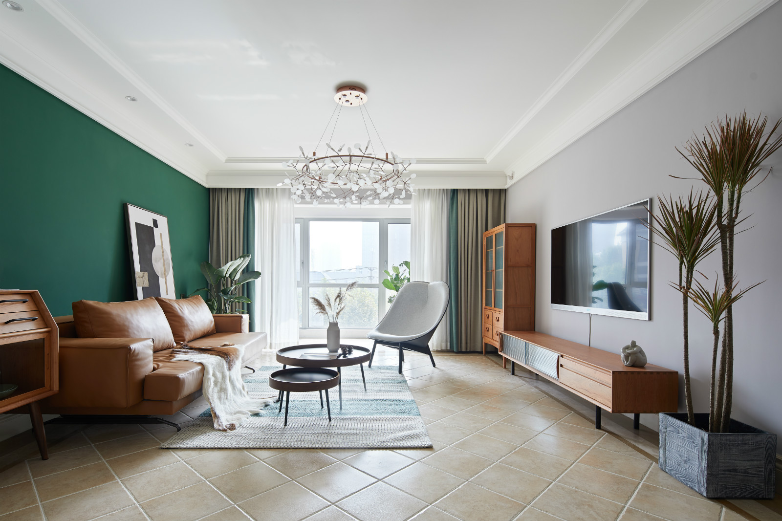 復(fù)古北歐風(fēng)格室內(nèi)設(shè)計家裝案例-客廳 復(fù)古北歐風(fēng)格室內(nèi)設(shè)計家裝案例-客廳