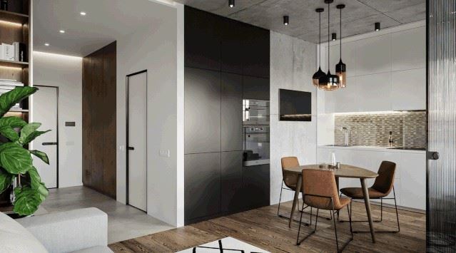 廣州市奧園恒基&middot;學苑壹號現代簡約風格公寓裝修案例