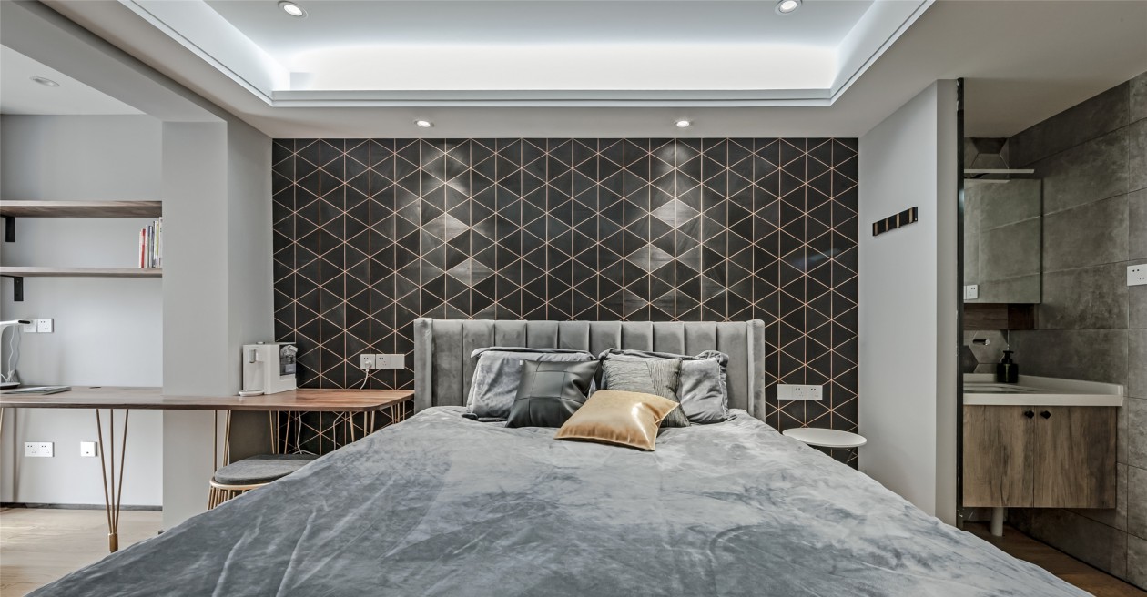 現(xiàn)代前衛(wèi)風(fēng)格室內(nèi)設(shè)計(jì)家裝案例-主臥 現(xiàn)代前衛(wèi)風(fēng)格室內(nèi)設(shè)計(jì)家裝案例-主臥