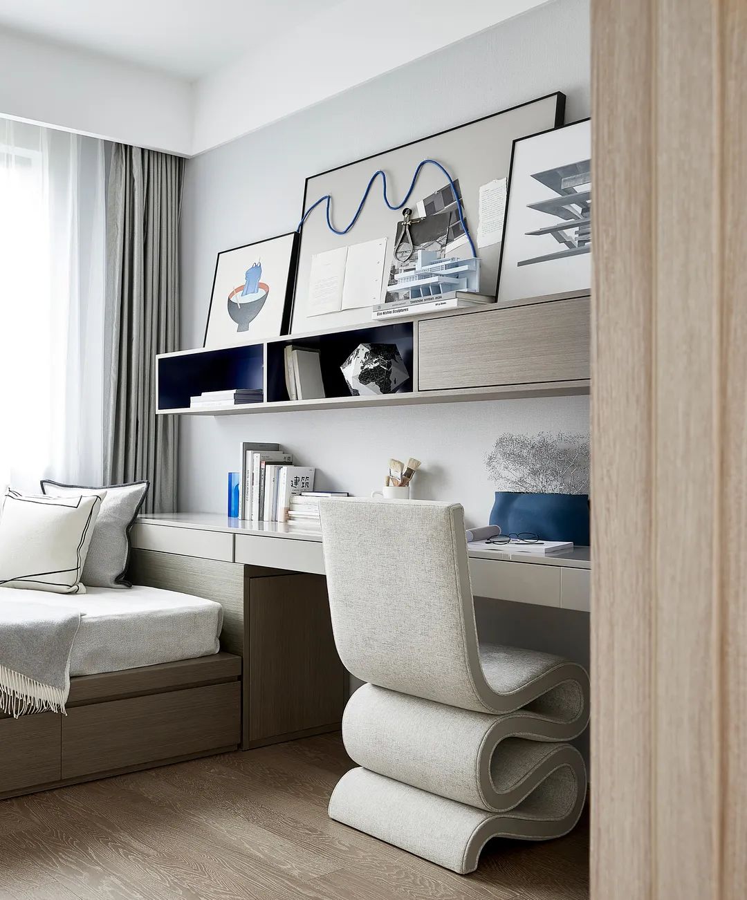 現代簡約風格室內設計家裝案例-書房 現代簡約風格室內設計家裝案例-書房