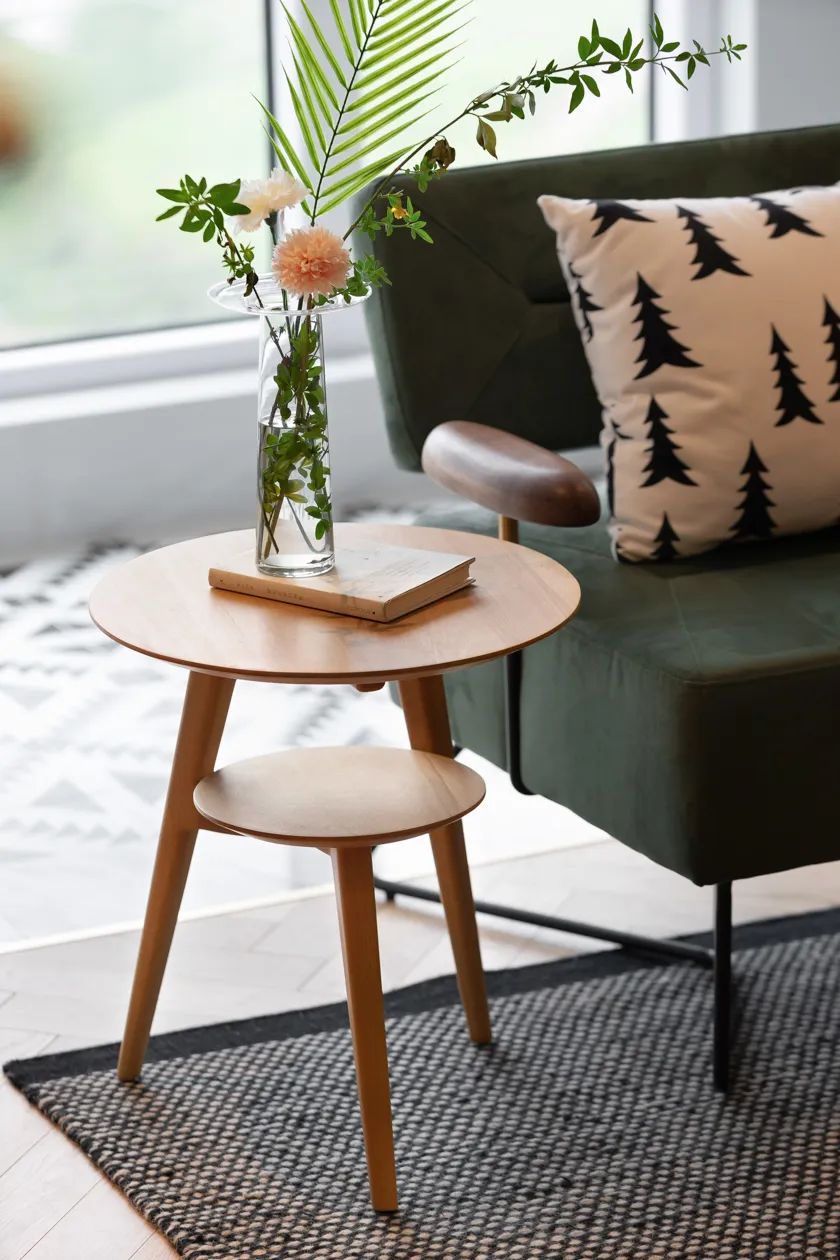 北歐風格家裝設計室內裝修效果圖-客廳茶幾