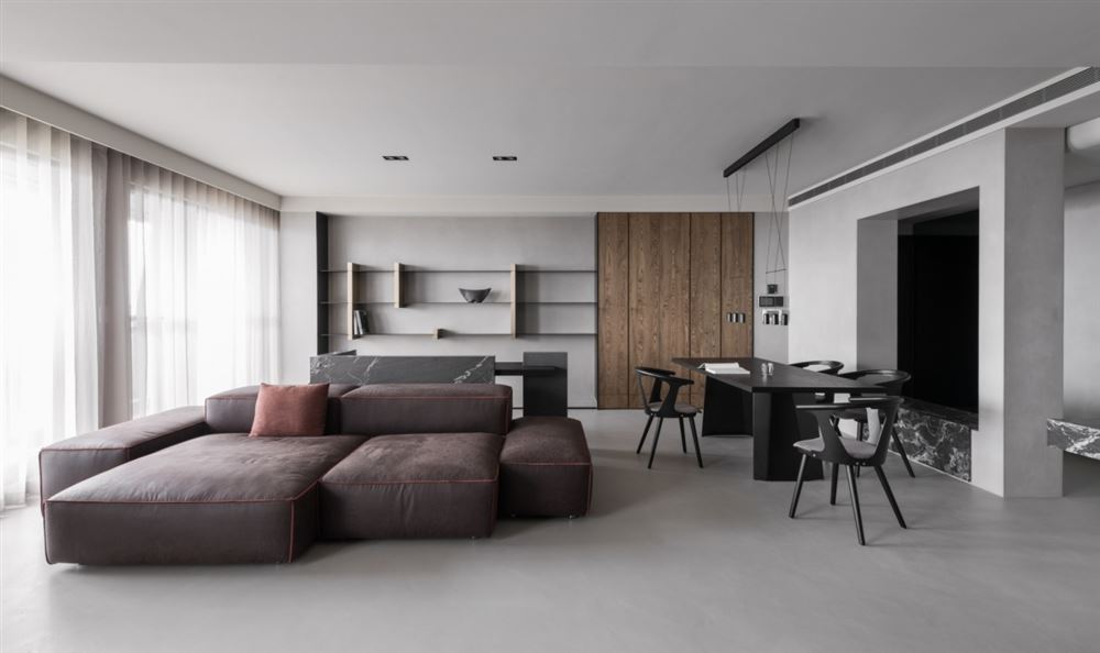 佛山市旭輝雅居樂清樾現代簡約風格四居室裝修案例