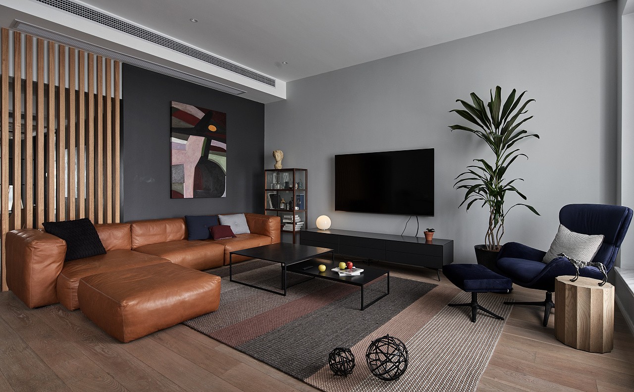 裝修公司現代前衛風格室內裝修效果圖-客廳