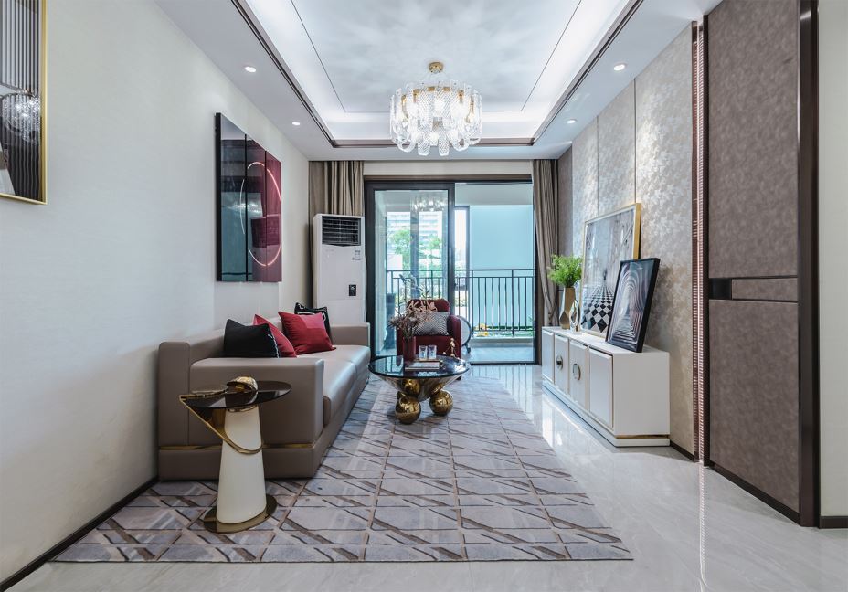 江門市東方明珠輕奢風格三居室裝修案例