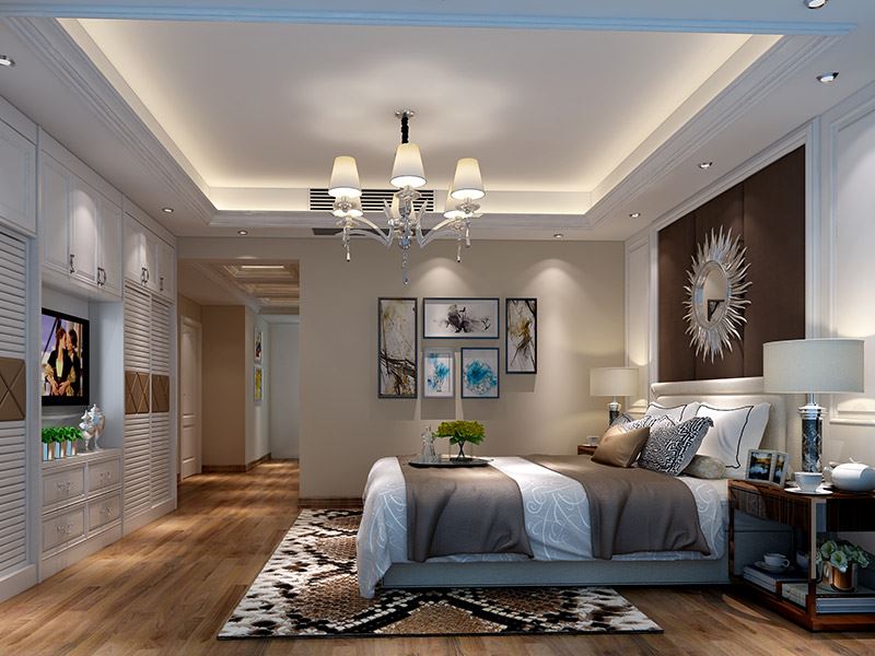 佛山市美的鷺湖森林度假區現代簡約風格四居室裝修案例