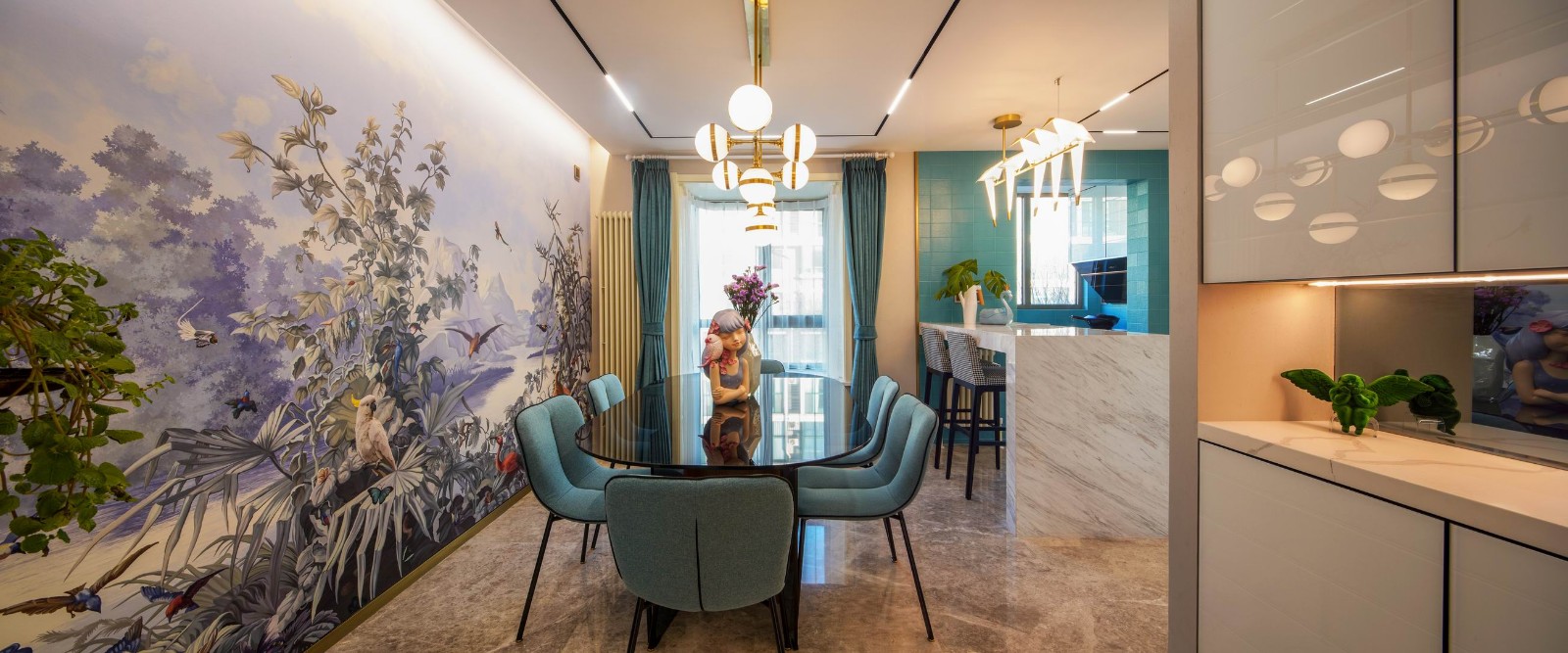 裝修公司輕奢風格室內裝修效果圖-餐廳 裝修公司輕奢風格室內裝修效果圖-餐廳