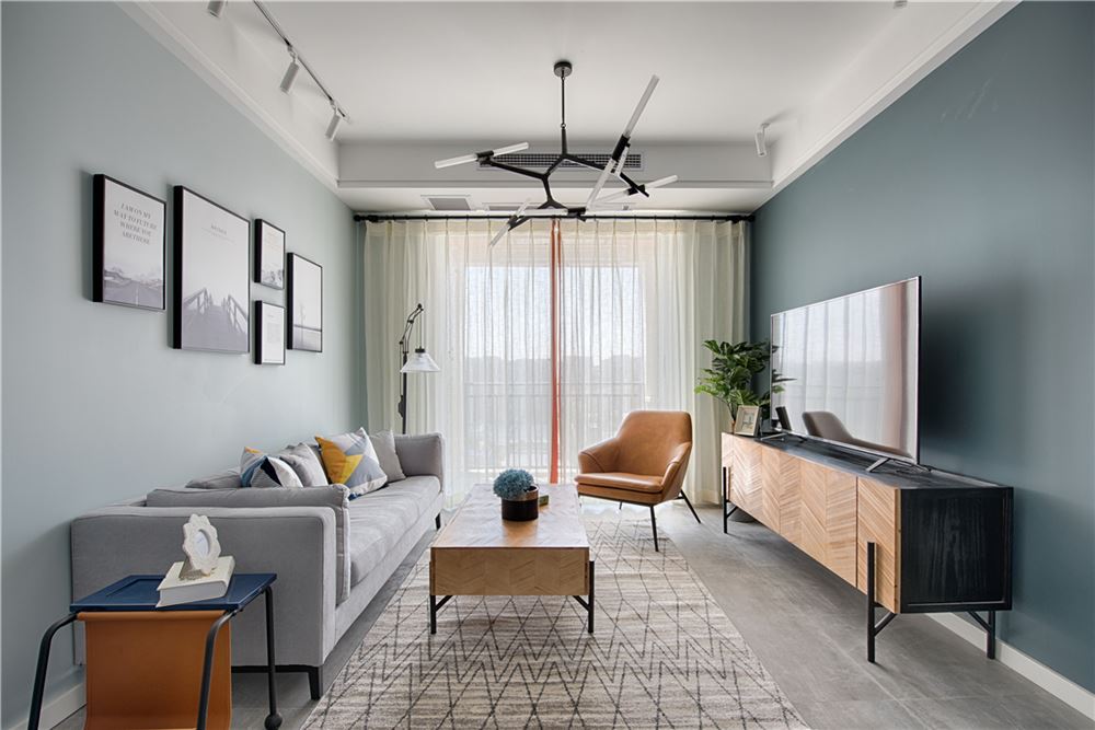 廣州市祈福名望天下北歐風格三居室裝修案例