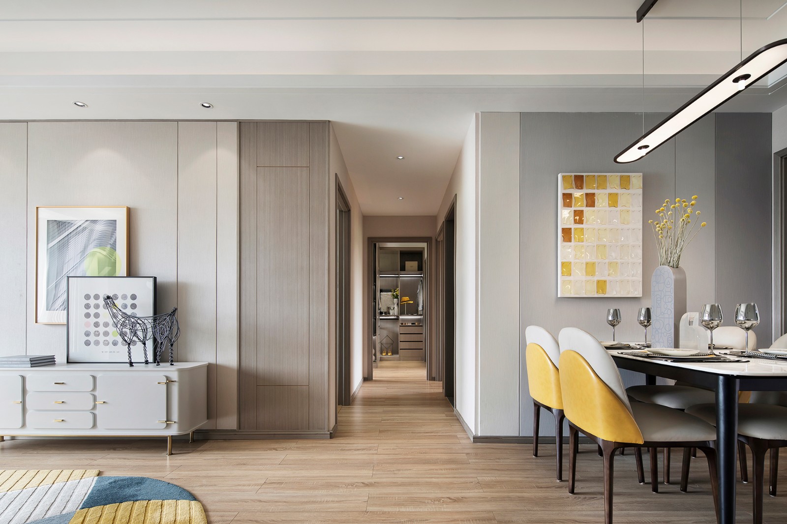 現(xiàn)代北歐風(fēng)格室內(nèi)家裝案例效果圖-客廳走廊 現(xiàn)代北歐風(fēng)格室內(nèi)家裝案例效果圖-客廳走廊