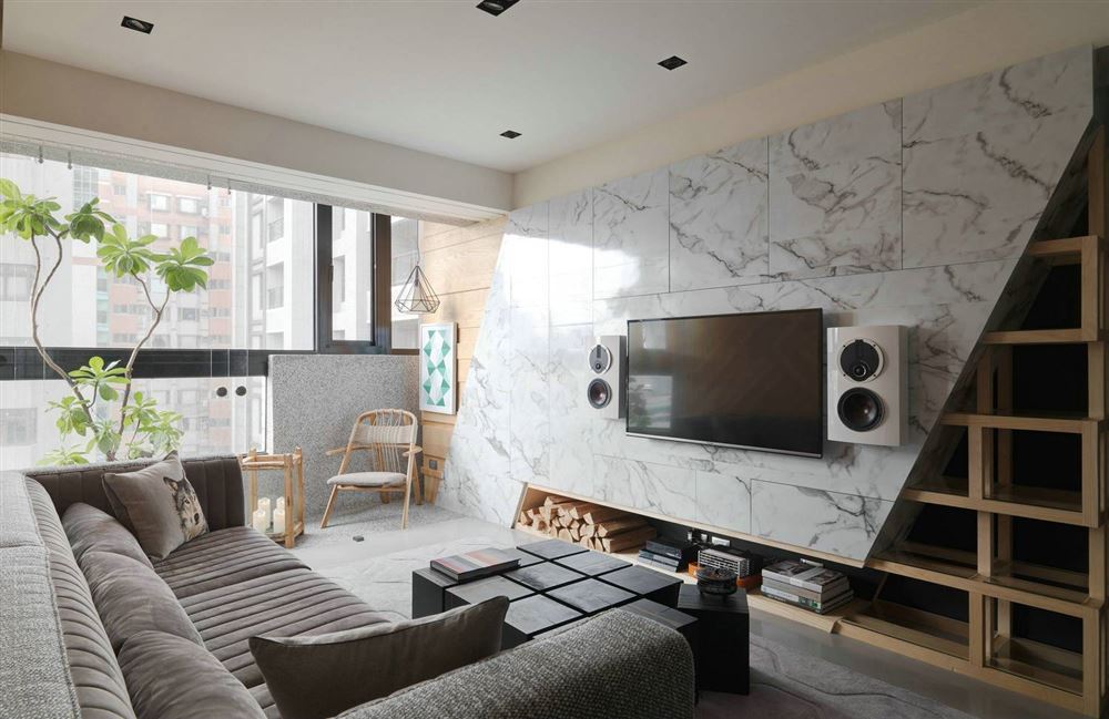 湛江市城市假日花園現(xiàn)代簡約風(fēng)格三居室裝修案例