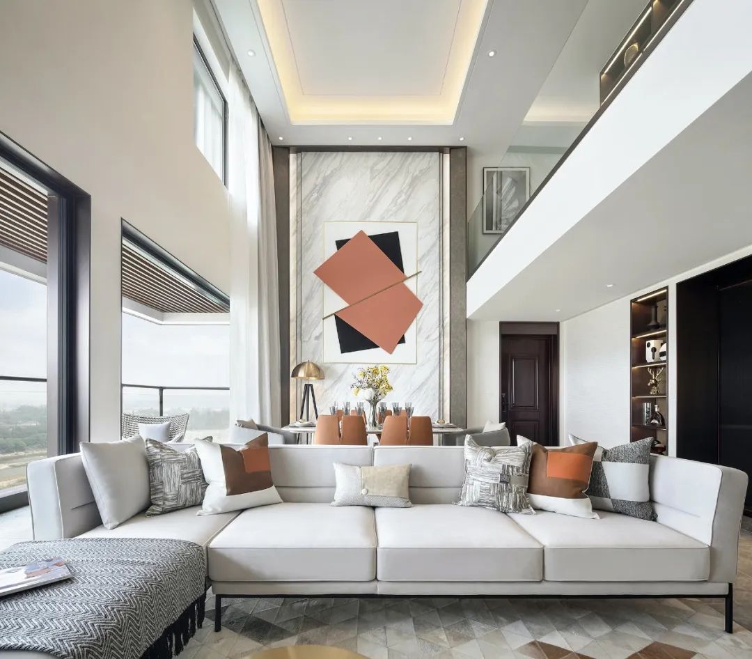 現代輕奢風格家裝設計室內裝修效果圖-客廳 現代輕奢風格家裝設計室內裝修效果圖-客廳