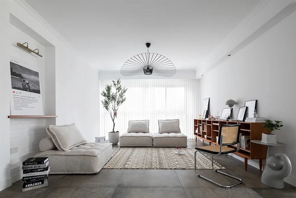 廣州市黃埔花園北歐風格三居室裝修案例