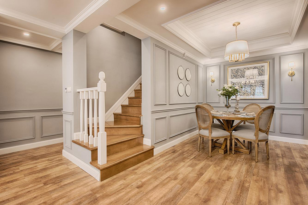 輕奢風格別墅裝修效果圖-烏蒙古鎮別墅208平米-餐廳