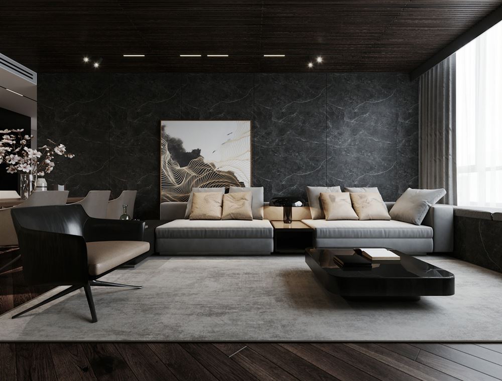 佛山市弘陽德商昕悅府現代簡約風格四居室裝修案例