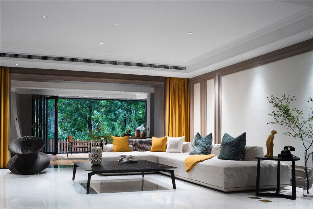 江門市東方豪苑美式風(fēng)格三居室裝修案例