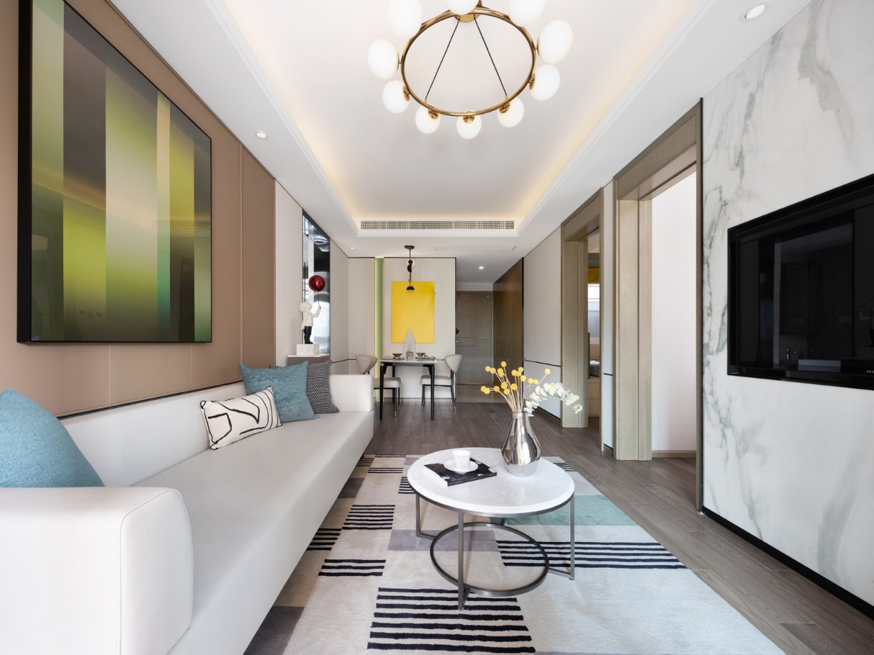 現代簡約風格室內設計家裝案例-客廳 現代簡約風格室內設計家裝案例-客廳