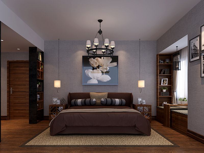 茂名市宏豐家園新古典風格三居室裝修案例